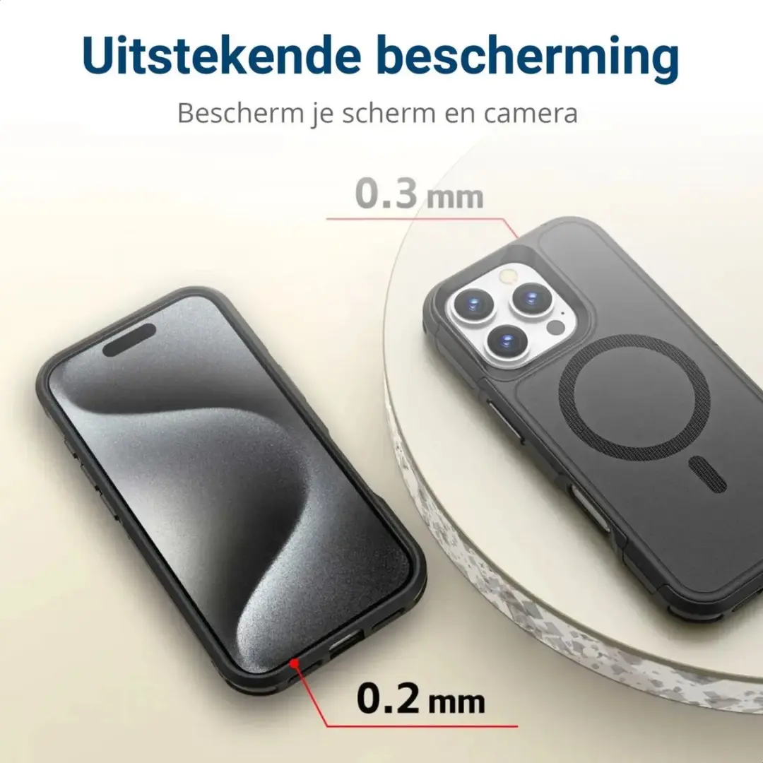 Selected Hoesje iPhone 16 Pro MagSafe Dual-Layer Zwart