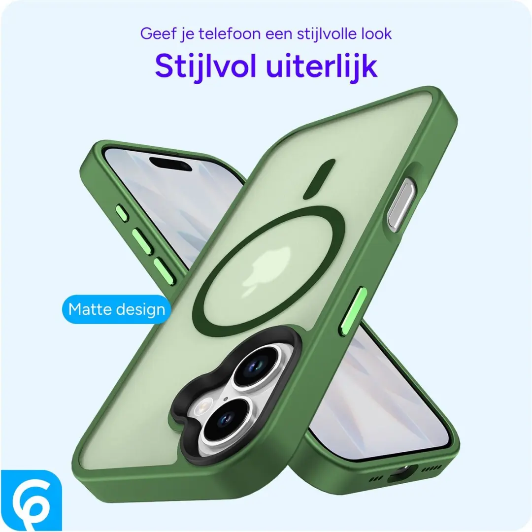 Selected iPhone 17 Hoesje MagSafe Mat - Donker Groen