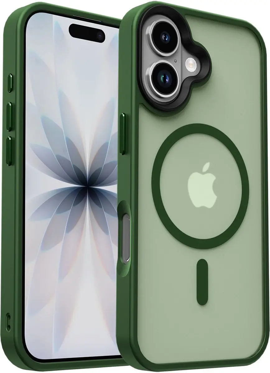 Selected iPhone 17 Hoesje MagSafe Mat - Donker Groen
