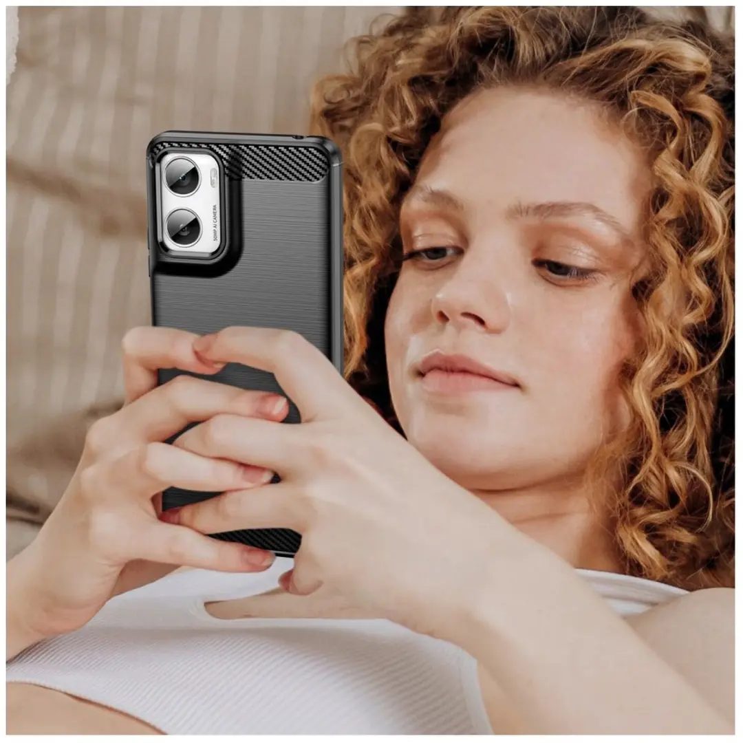 Selected TPU Hoesje Motorola Moto G06 Power - Zwart