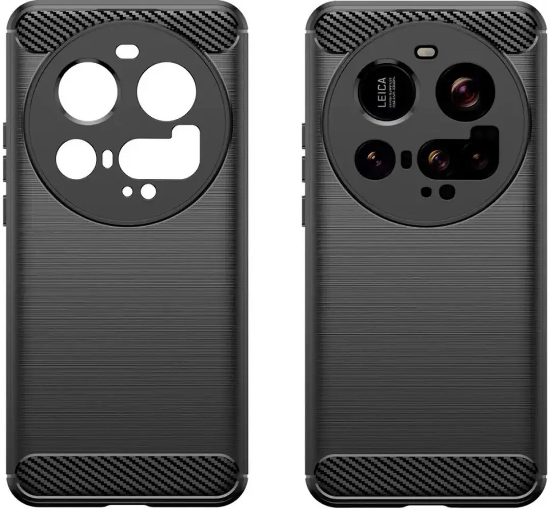 Selected Geborsteld TPU Hoesje Xiaomi 15 Ultra - Zwart - afbeelding 6 van 6