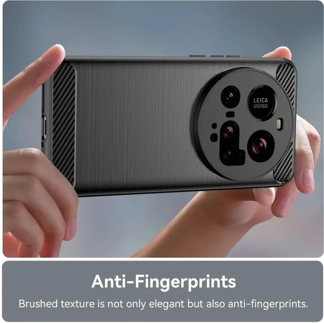 Selected Geborsteld TPU Hoesje Xiaomi 15 Ultra - Zwart