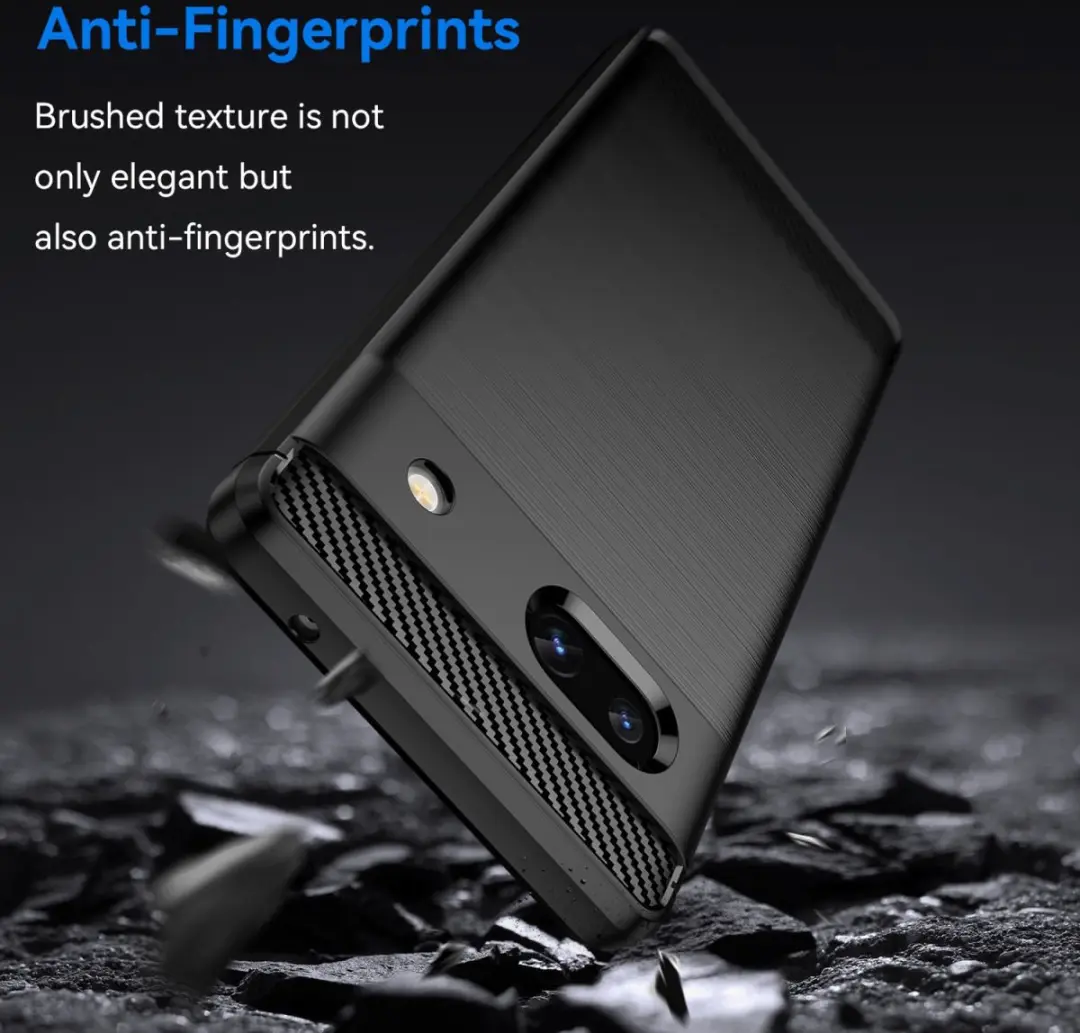 Selected TPU Hoesje Google Pixel 7a - Zwart