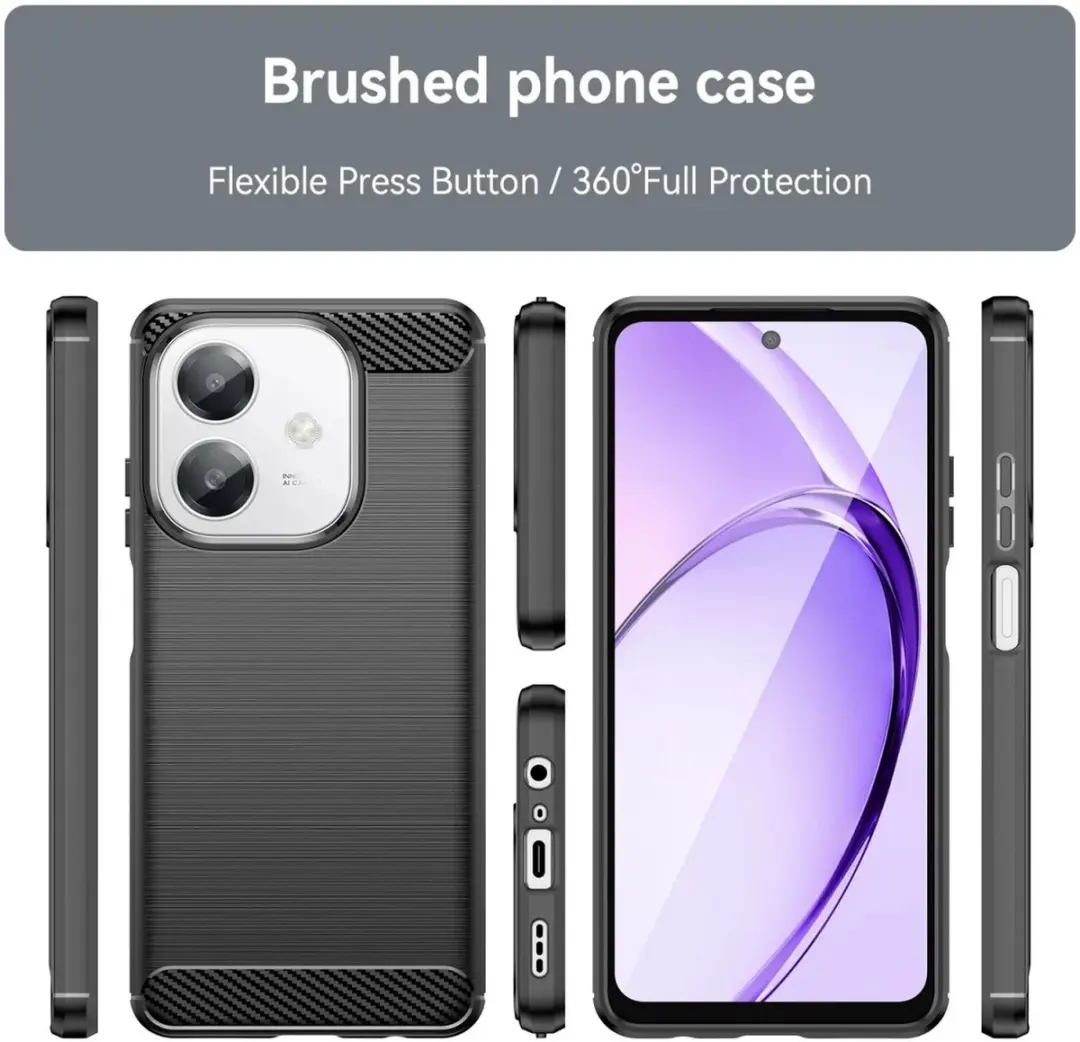 Selected TPU Hoesje Oppo A60 5G - Zwart