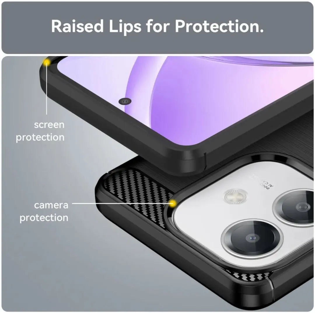 Selected TPU Hoesje Oppo A60 5G - Zwart