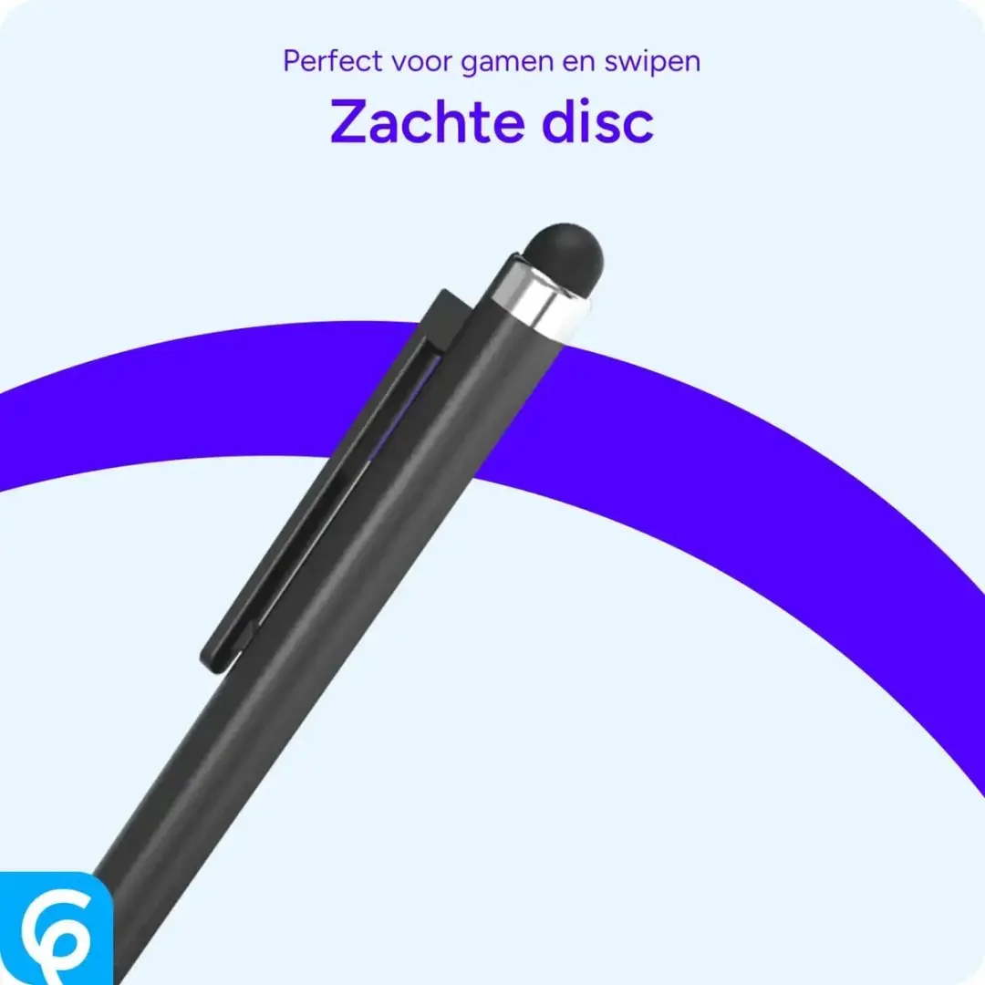 Selected Stylus Pen Universeel - Precision Disc Tip - Zwart