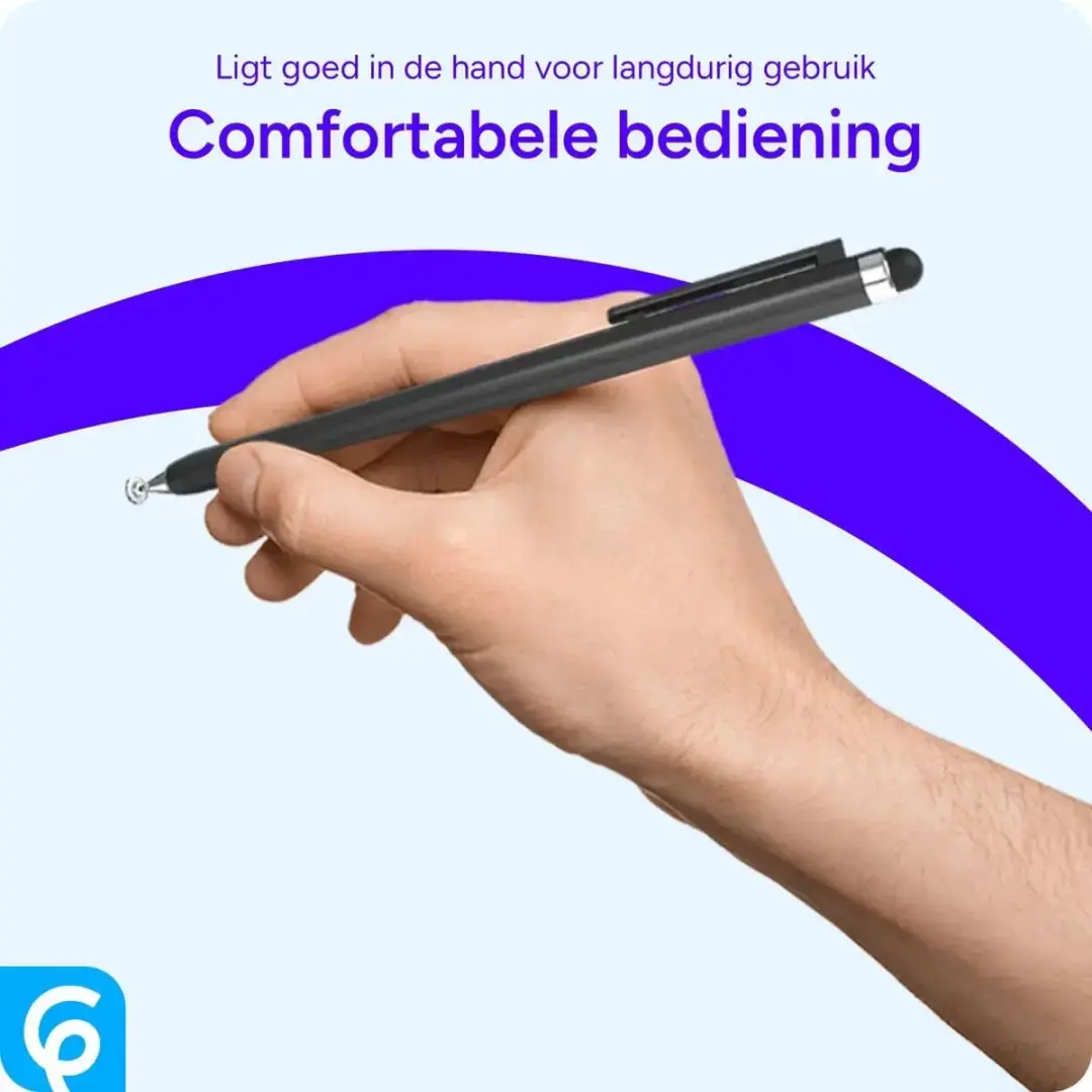 Selected Stylus Pen Universeel - Precision Disc Tip - Zwart