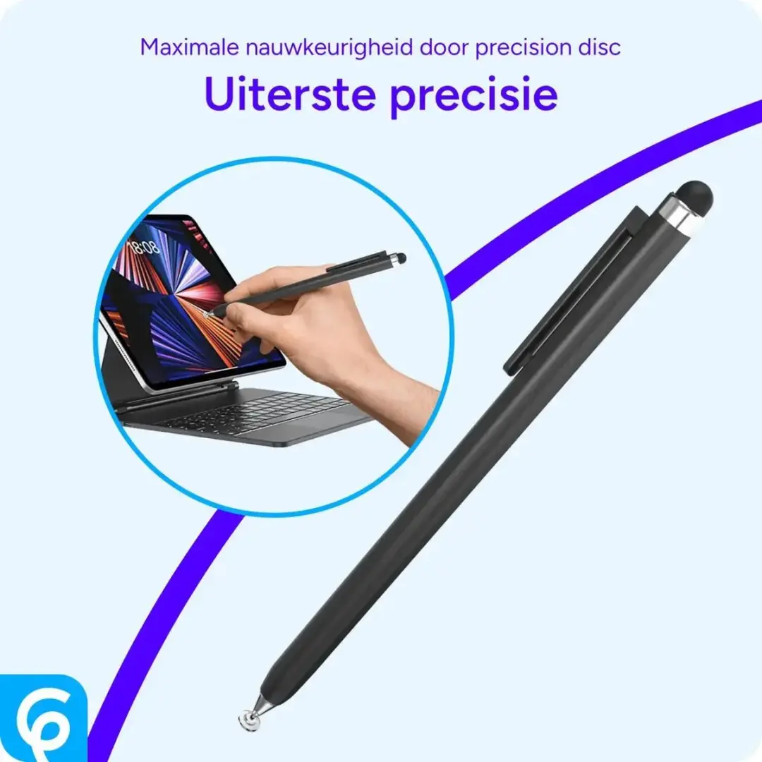 Selected Stylus Pen Universeel - Precision Disc Tip - Zwart - afbeelding 6 van 6