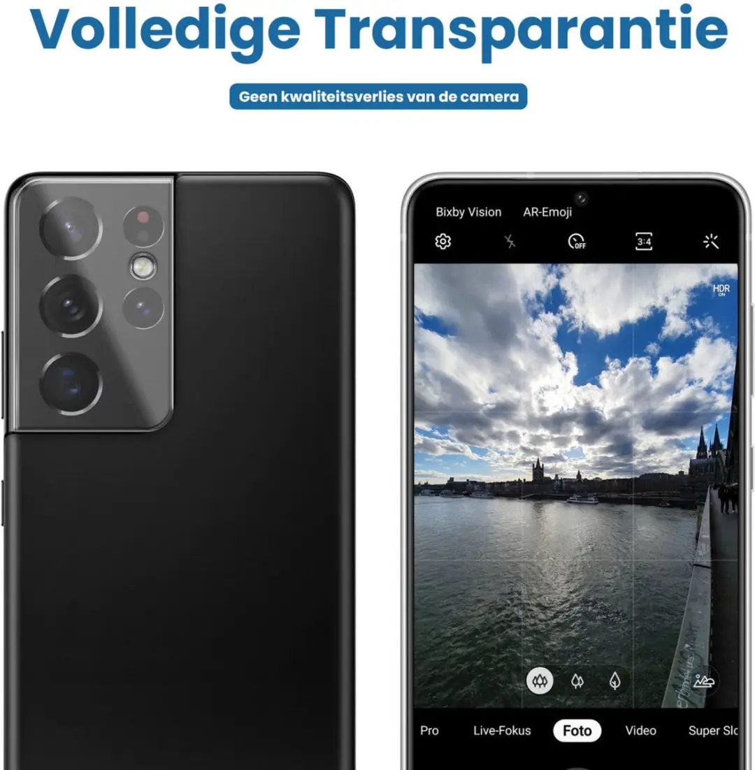 Samsung Galaxy S21 Ultra Camera Lens Protector - Transparant