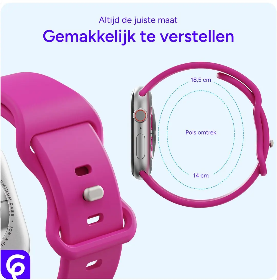 Selected SBG Siliconen Horlogeband Apple Watch SE 40mm - Hot Pink