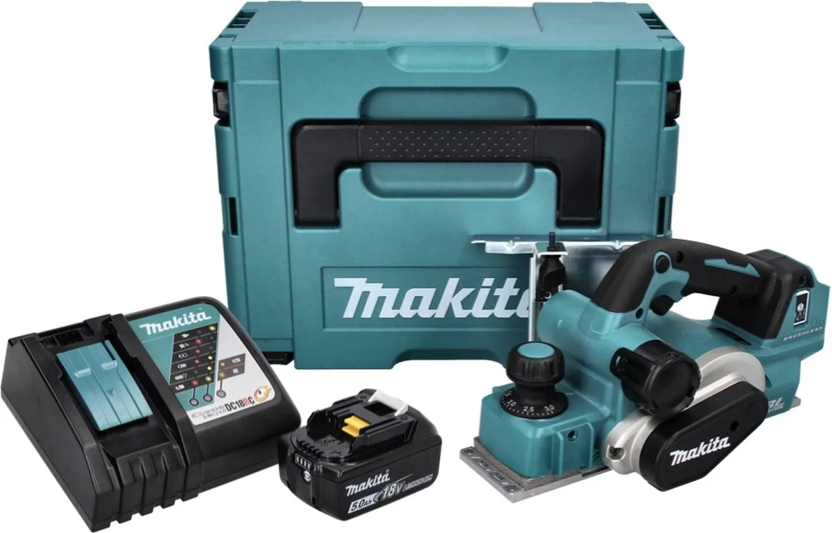 Makita DKP 181 RT1J Accu-schaafmachine 82mm - 18V - 5.0Ah