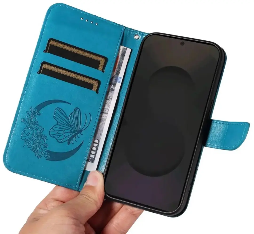 Selected Hoesje Samsung Galaxy S25 FE Wallet Book - Blauw