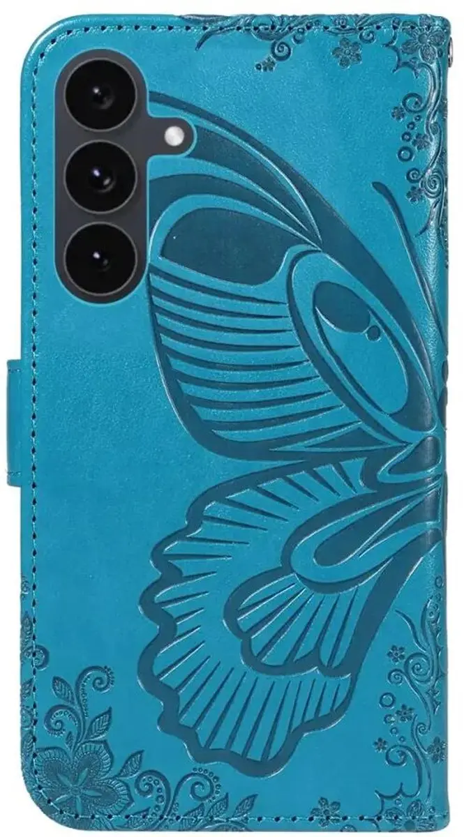 Selected Hoesje Samsung Galaxy S25 FE Wallet Book - Blauw