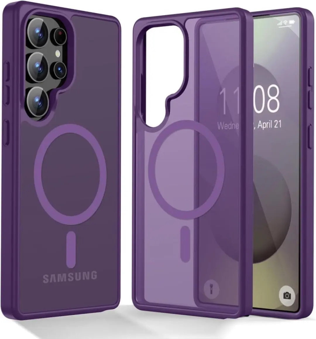 Selected Hoesje Samsung Galaxy S25 Ultra - Paars - MagSafe