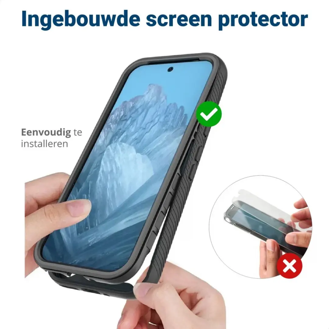Selected by GSMpunt.nl Pixel 9/9 Pro Hoesje - Full Protect - Zwart
