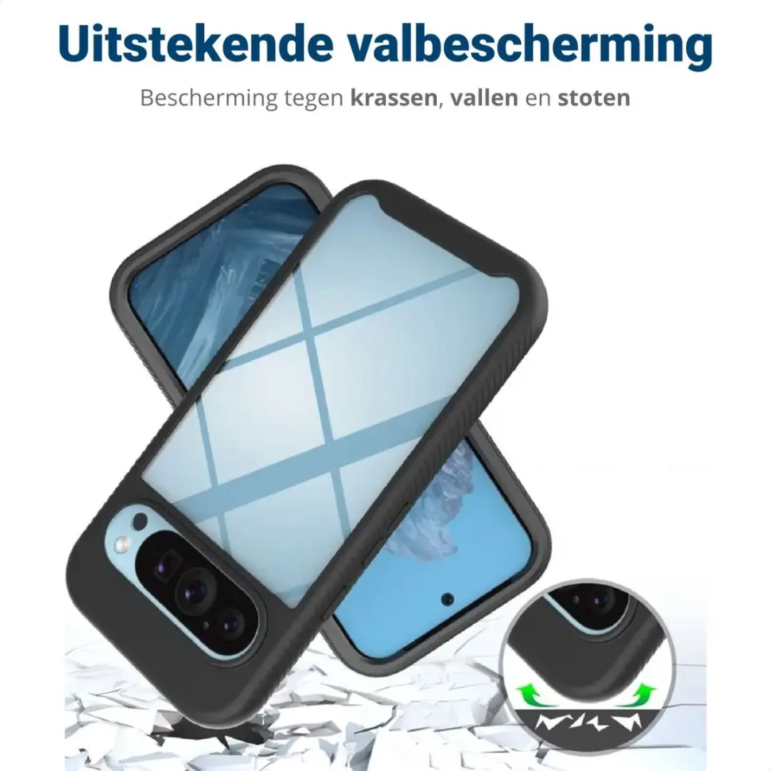 Selected by GSMpunt.nl Pixel 9/9 Pro Hoesje - Full Protect - Zwart