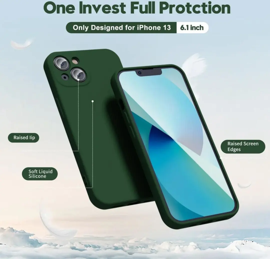 Selected by GSMpunt Apple iPhone 13 Hoesje - Dun TPU Donkergroen