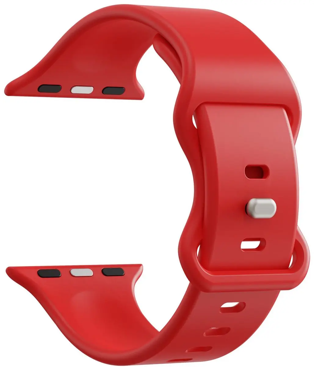 Selected SBG Siliconen Horlogeband Apple Watch Ultra 49mm - Rood
