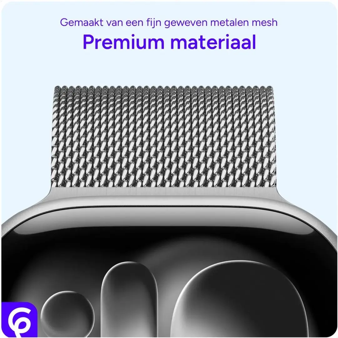 Selected SBG Universeel Horlogebandje 38-42mm - 3 Stuks - Milanees Roestvrij Staal