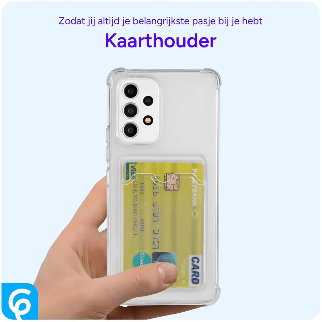 Selected Transparant TPU Hoesje Samsung Galaxy A53 - 1 Pasjeshouder