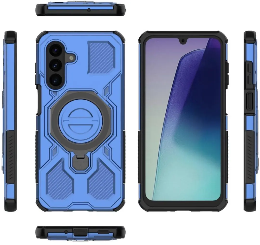 Selected Hoesje Samsung Galaxy A17 MagSafe Blauw - 360° Draaibaar