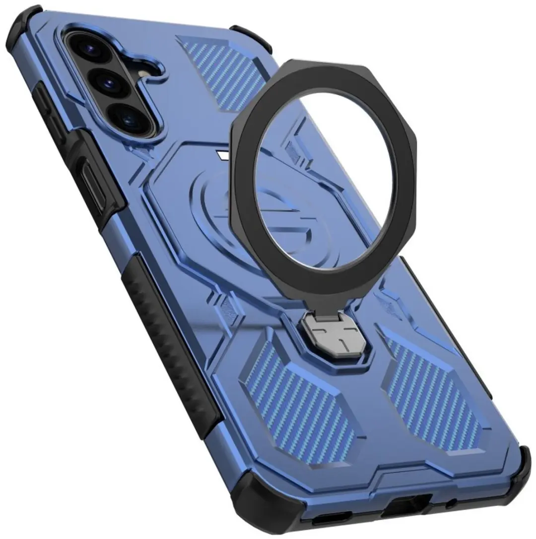 Selected Hoesje Samsung Galaxy A17 MagSafe Blauw - 360° Draaibaar