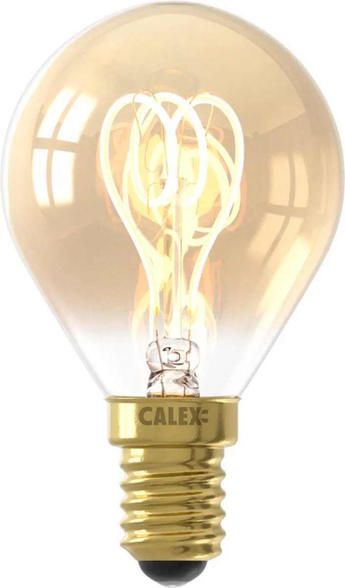 Calex Filament LED Lamp E14 P45 Goud 2.5W