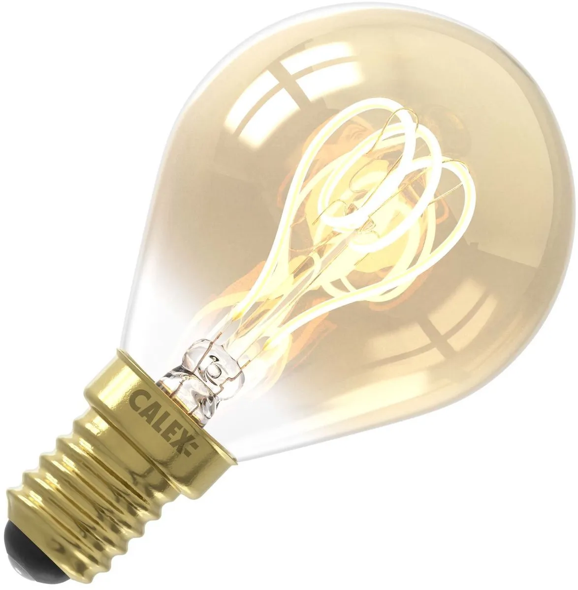 Calex Filament LED Lamp E14 P45 Goud 2.5W - 2100K