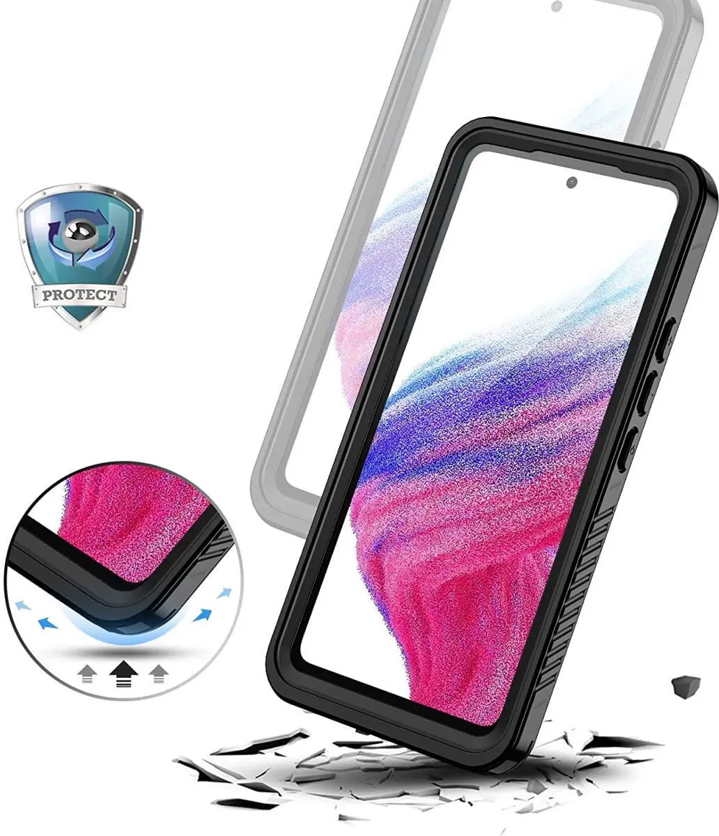 Selected SBG Outdoor Case Waterdicht Galaxy A53 - IP68 - Zwart/Transparant - afbeelding 6 van 6