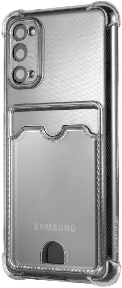 Selected Transparant TPU Hoesje Samsung Galaxy S20 - Pasjeshouder