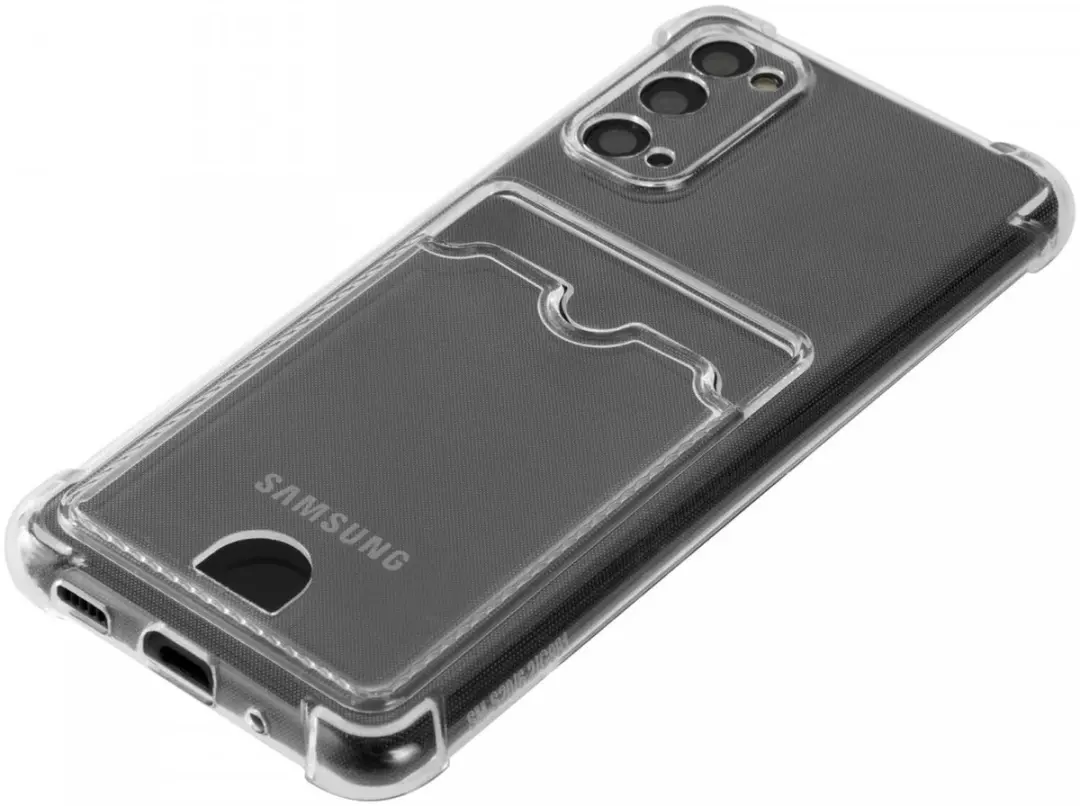 Selected Transparant TPU Hoesje Samsung Galaxy S20 - Pasjeshouder
