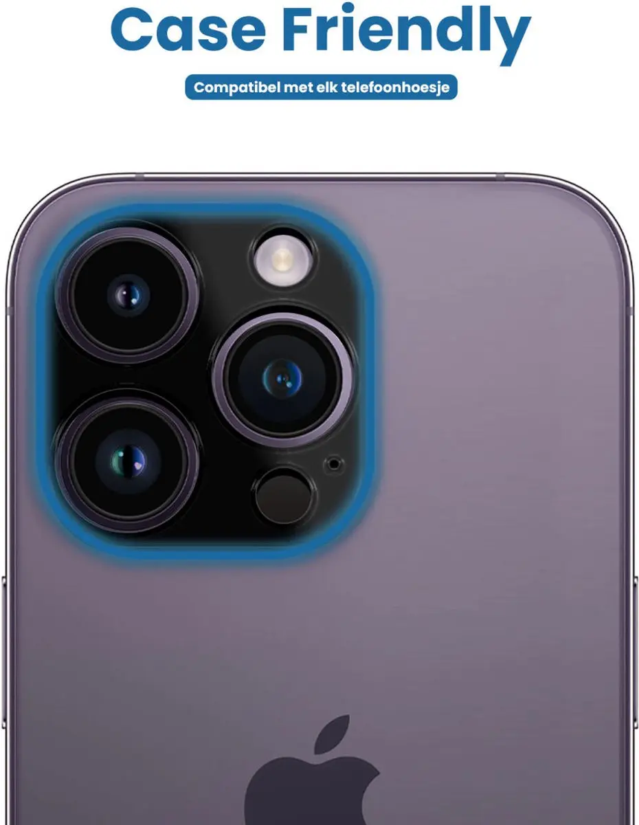 Selected Camera Lens Protector Zwart - iPhone 14 Pro/Pro Max