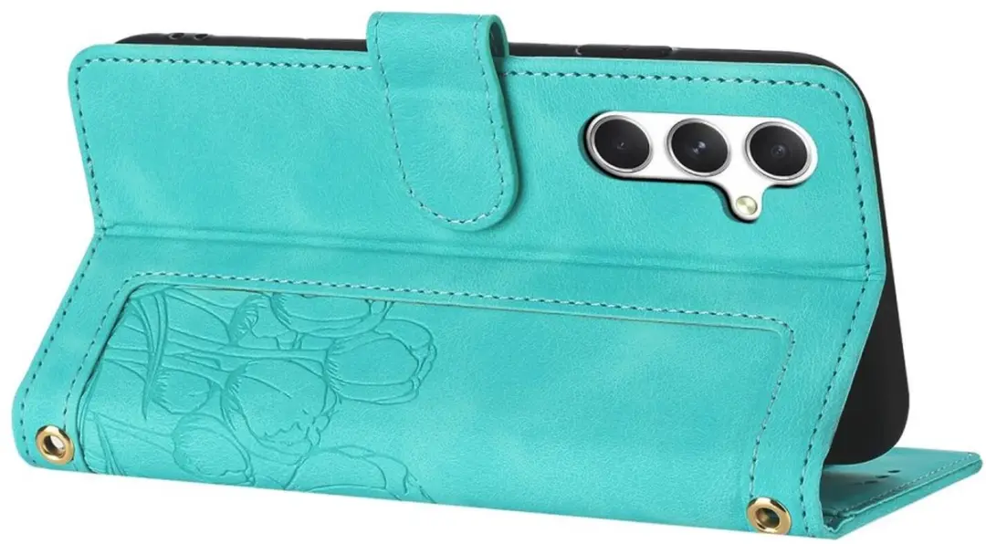 Selected Hoesje Samsung Galaxy A26 Tulpen Book Case - Groen