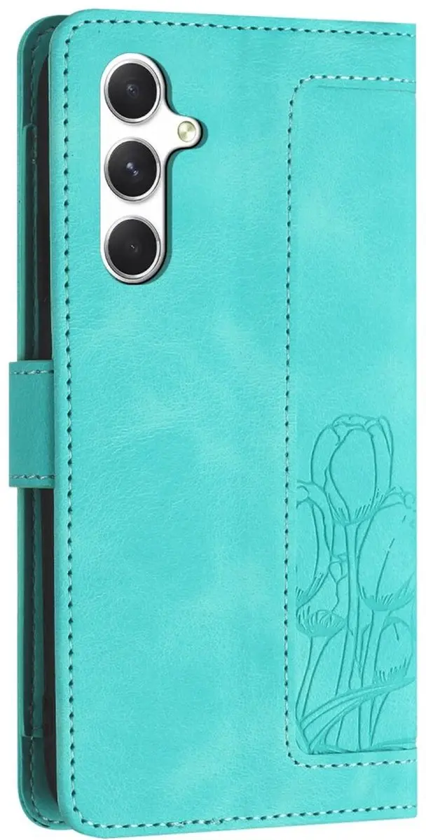 Selected Hoesje Samsung Galaxy A26 Tulpen Book Case - Groen - afbeelding 6 van 6