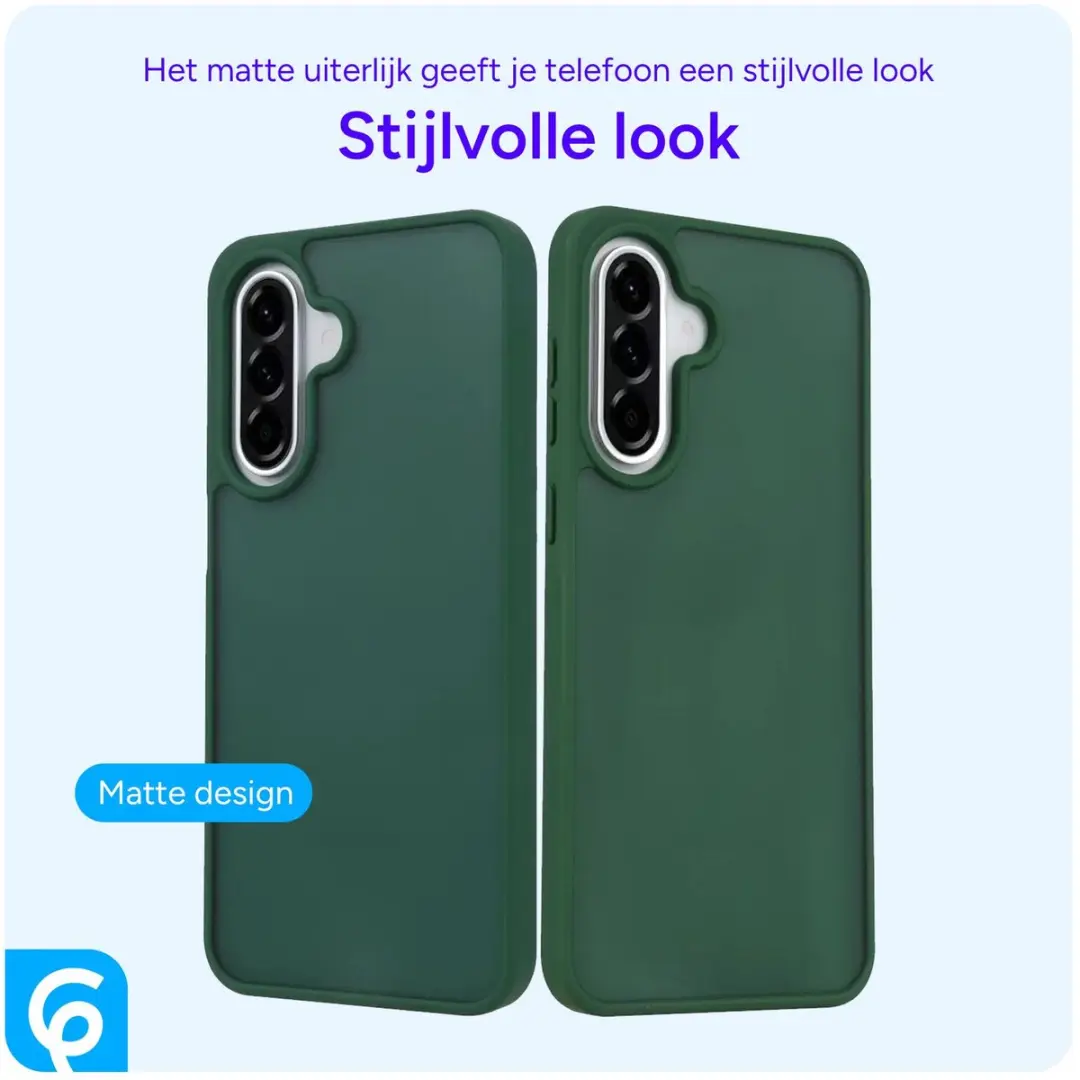 Selected Hoesje Samsung Galaxy A56 Groen - Matte Back Cover