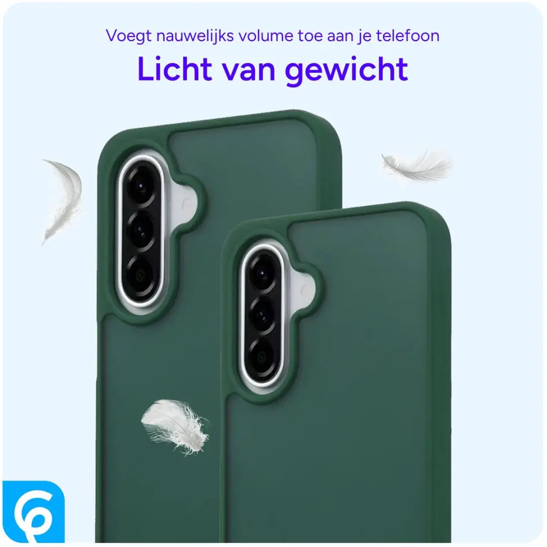 Selected Hoesje Samsung Galaxy A56 Groen - Matte Back Cover