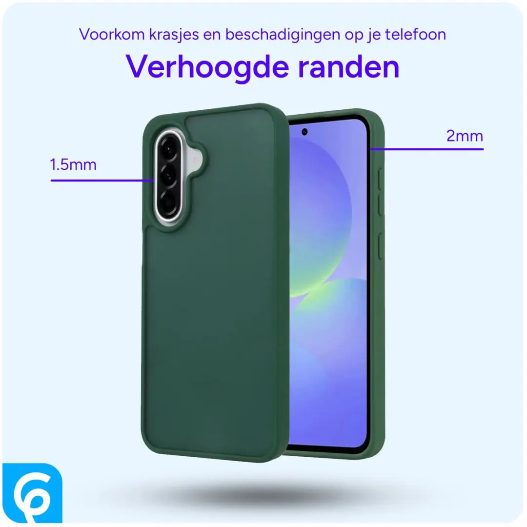 Selected Hoesje Samsung Galaxy A56 Groen - Matte Back Cover
