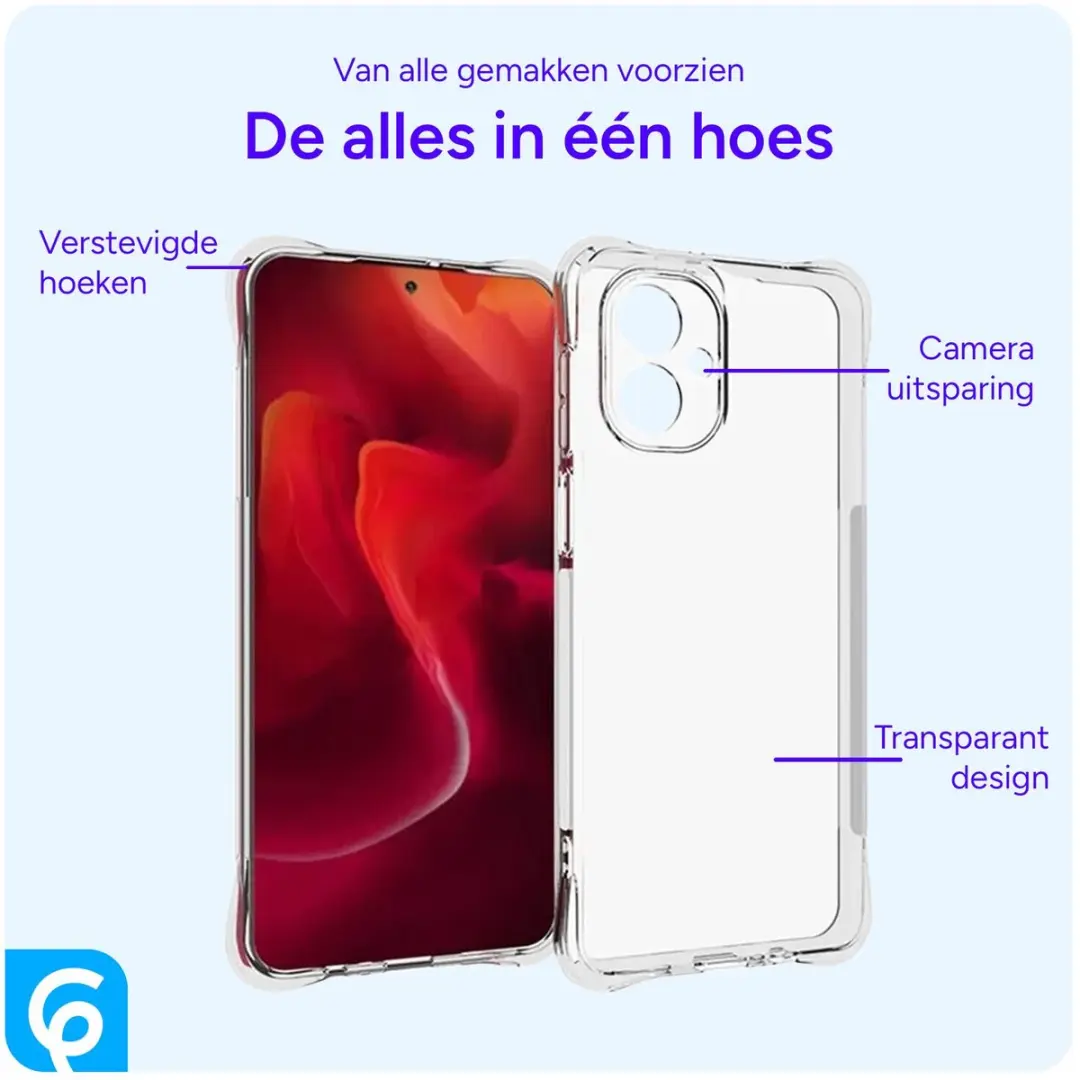 Selected Transparant Hoesje Motorola Moto G55 - Schokbestendig