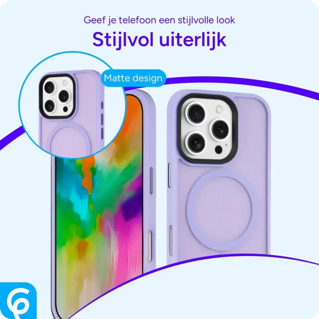 Selected Hoesje iPhone 16 Pro MagSafe - Mat Paars