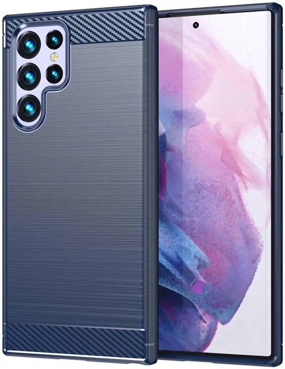 Selected Geborsteld TPU Hoesje Samsung Galaxy S23 Ultra