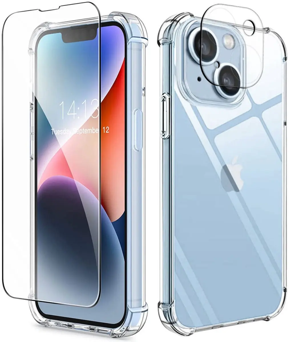 Selected iPhone 14 3-in-1 Set - Transparant