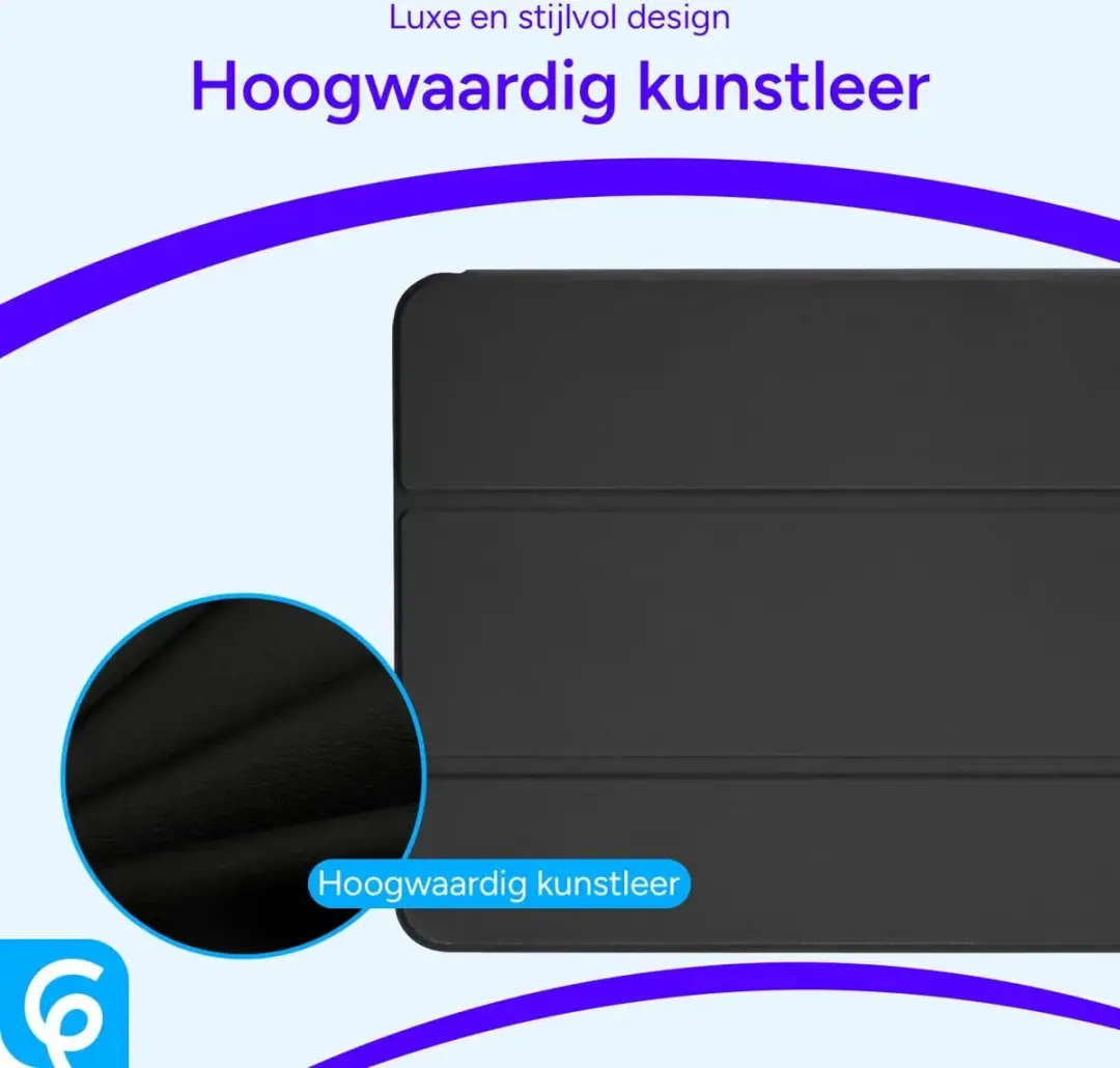 Selected Tablet Hoes iPad Pro 11 Tri-Fold Kunstleer - Zwart