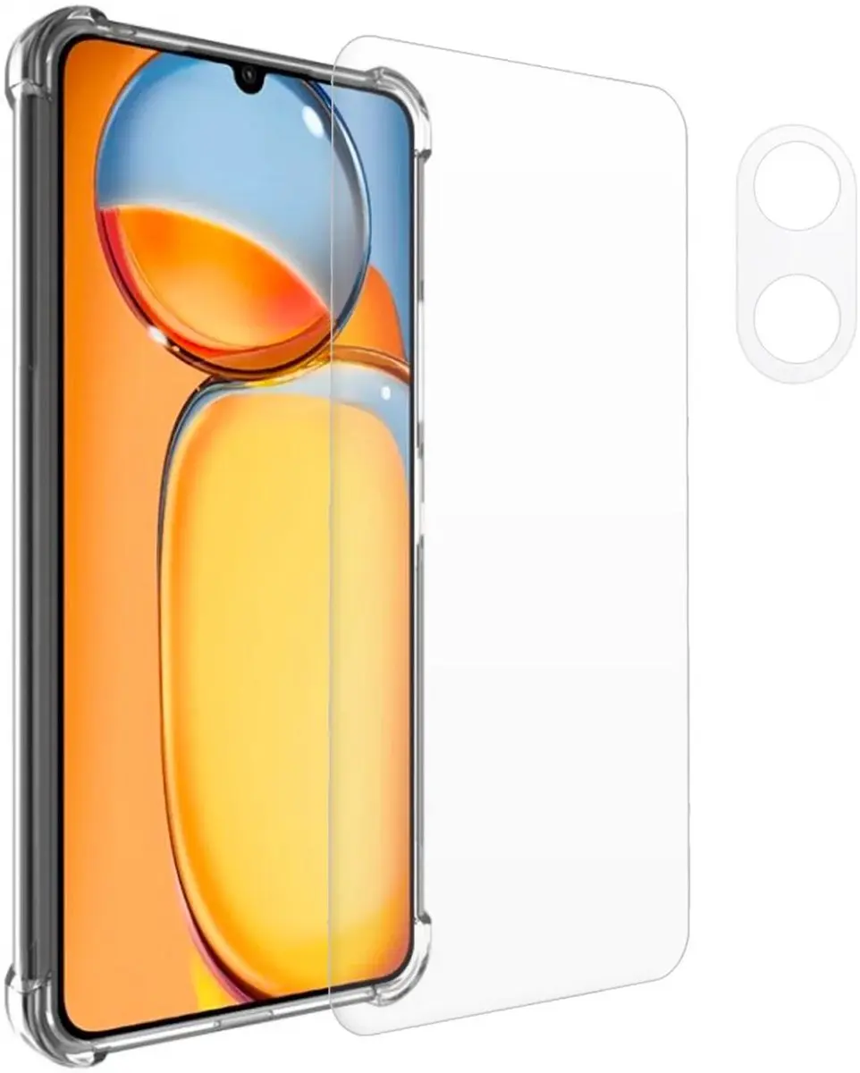 Selected Schokbestendig Hoesje Xiaomi Redmi 13C - 360° Beschermset Transparant