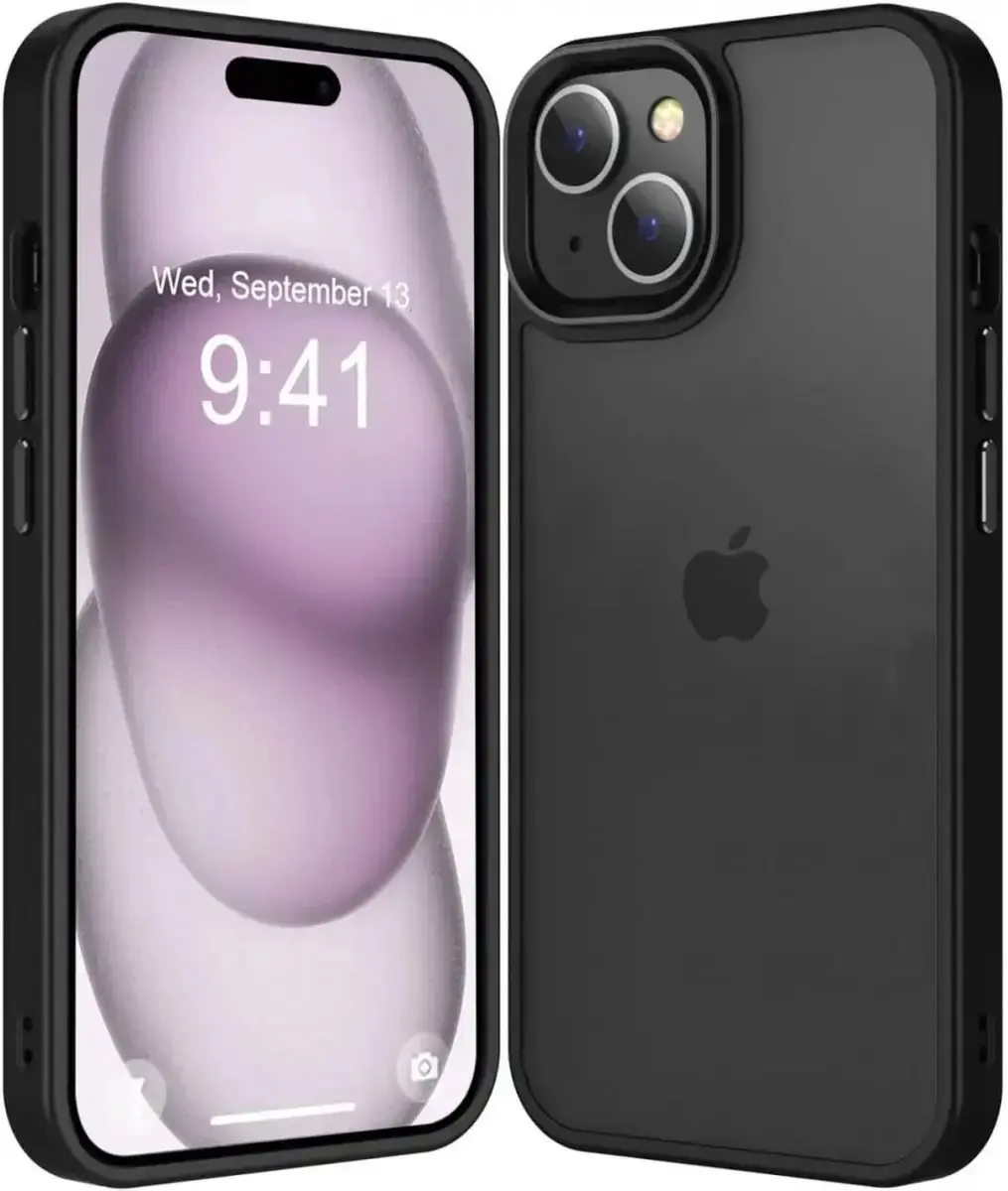 Selected iPhone 15 Hoesje - Matte Zwart