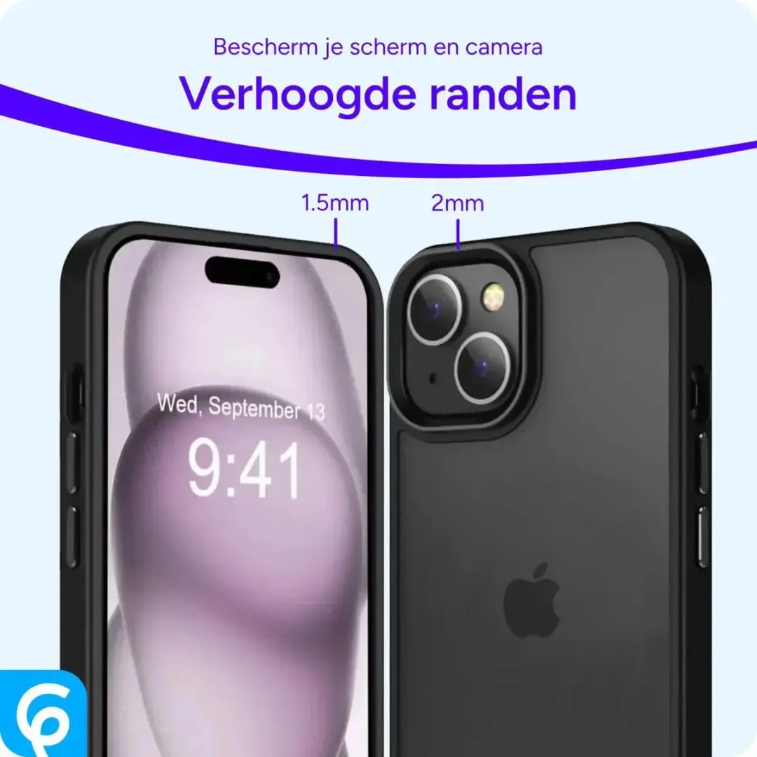Selected iPhone 15 Hoesje - Matte Zwart