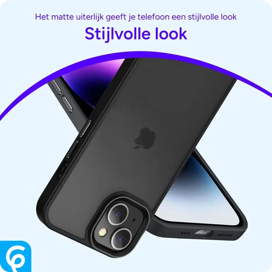 Selected iPhone 15 Hoesje - Matte Zwart - afbeelding 6 van 6