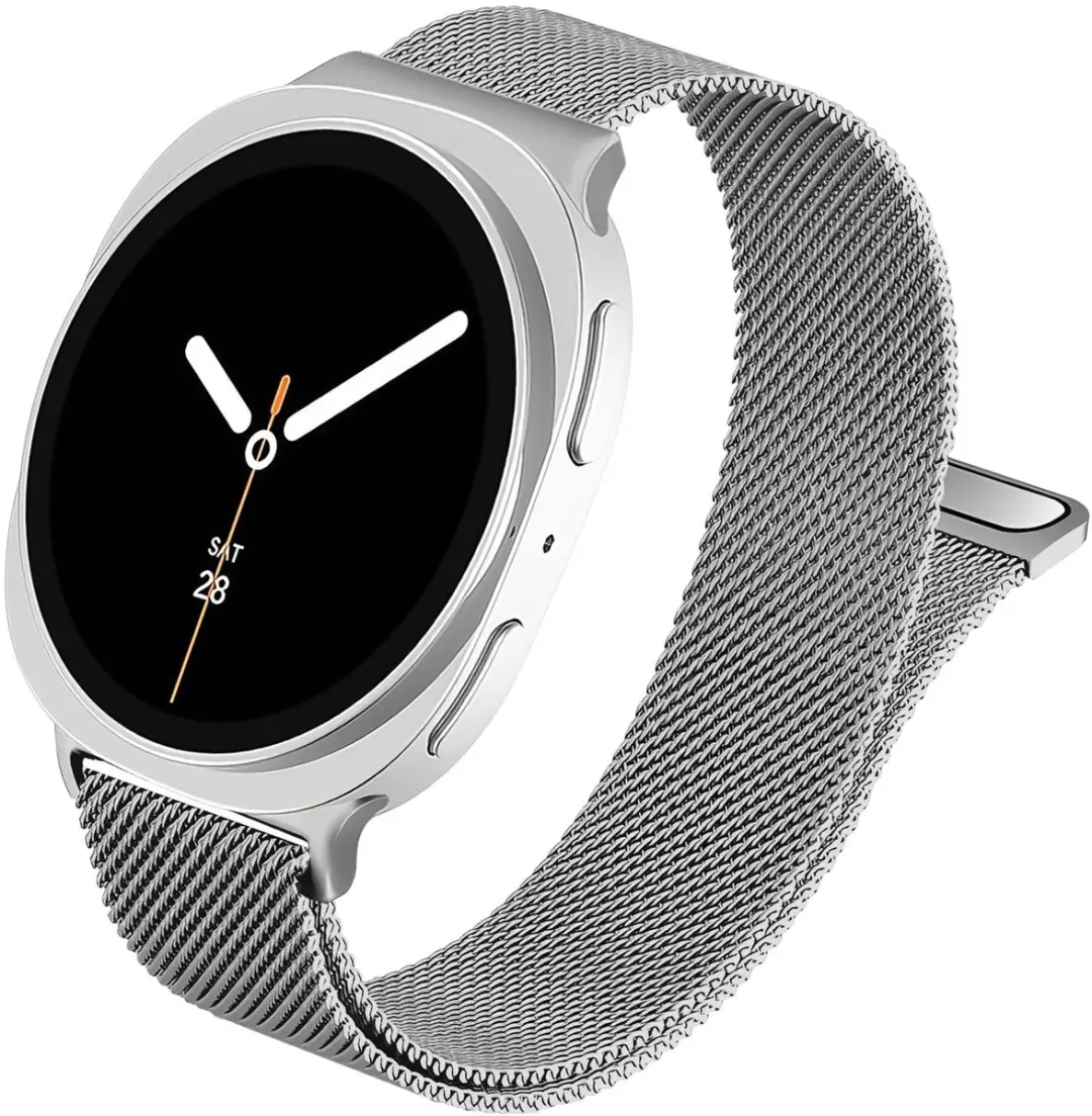 Selected SBG Milanees Horlogebandje - Samsung Galaxy Watch 8 - Zilver