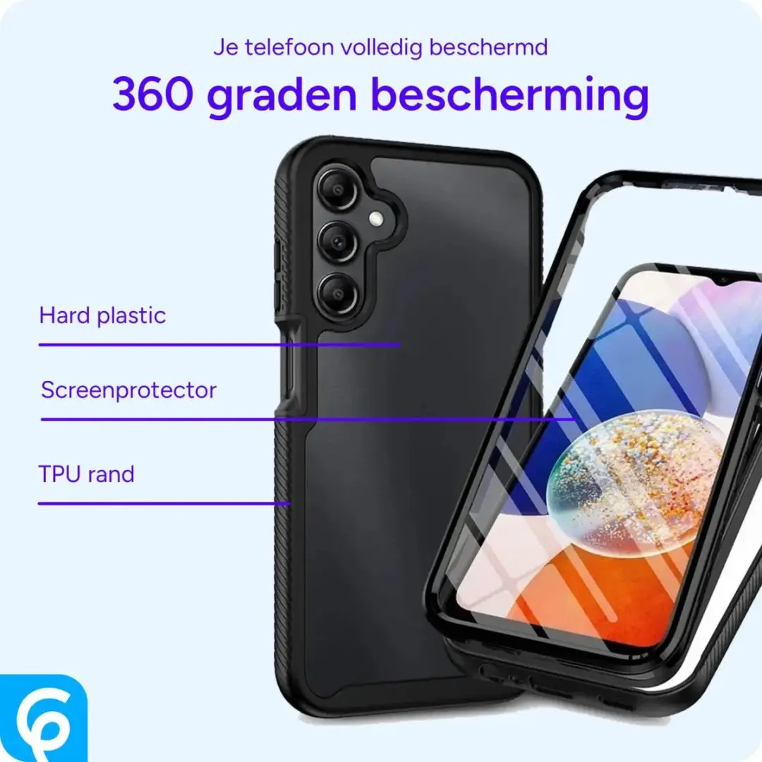 Selected Hoesje Samsung Galaxy A15 Full Protect - Schokbestendig Zwart - afbeelding 6 van 6