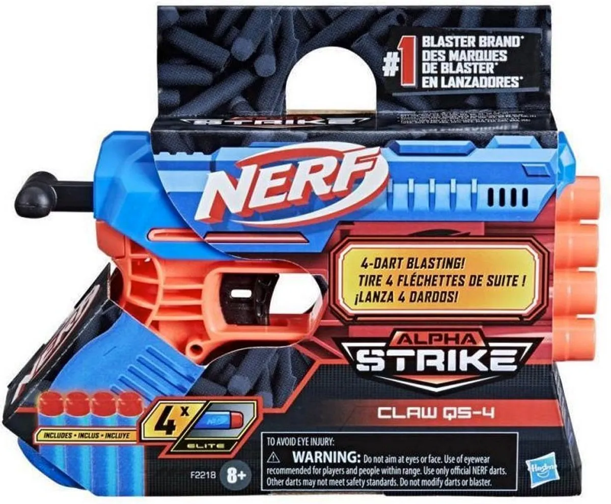 Nerf Alpha Strike CLA QS4 - Blauw/Oranje