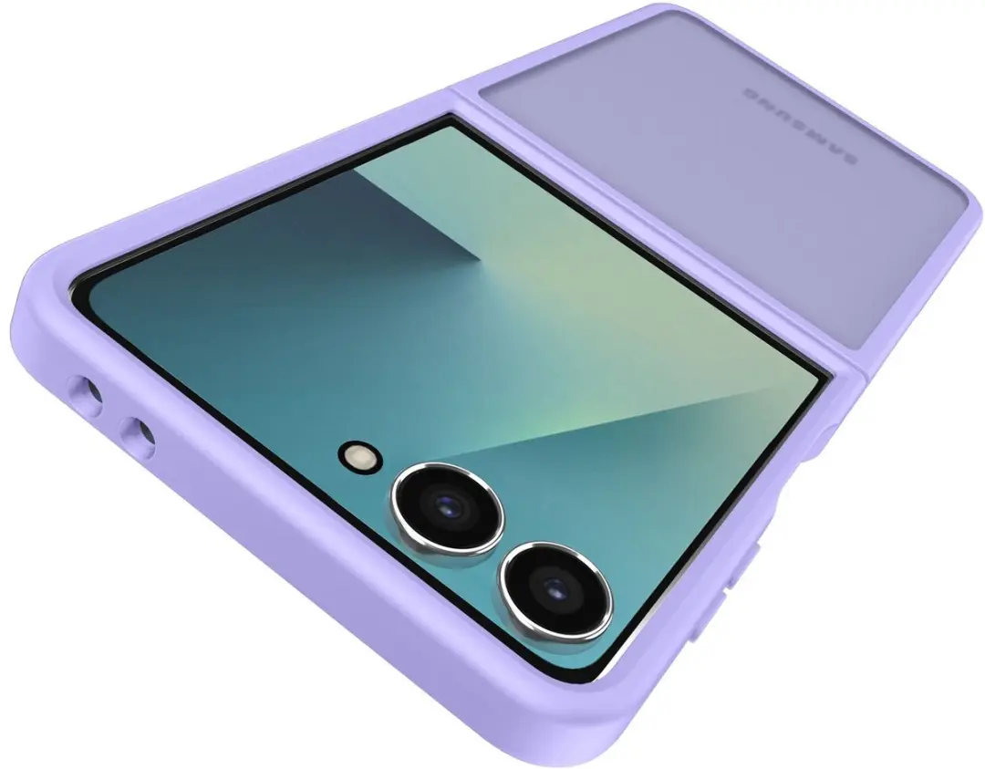 Selected Hoesje Samsung Galaxy Z Flip 7 - Paarse Matte Back Cover